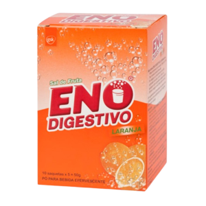 Sal de fruta laranja Eno 10 sachêts 5g