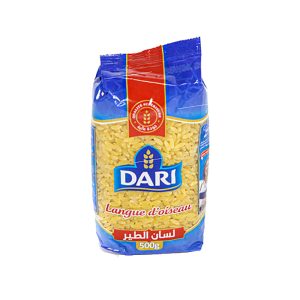 Langues d’oiseaux à la semoule de blé dur – Dari – 500 g