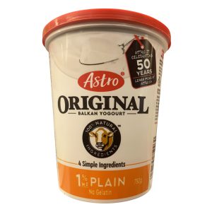 Yogourt naturel sans gélatine, 1 % Astro 750 g