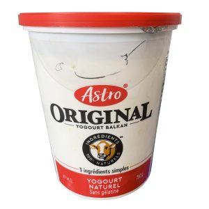 Yogourt oure sans gélatine Astro 650 g Original nat