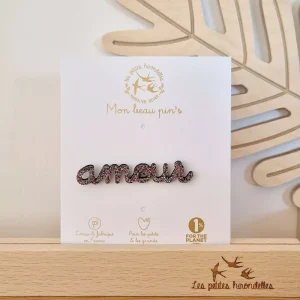 Pin’s à paillettes Amour Multi – Les Petites Hirondelles