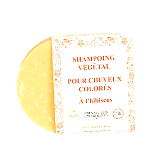 Shampooing solide pour cheveux colorés à l’Hibiscus 90g